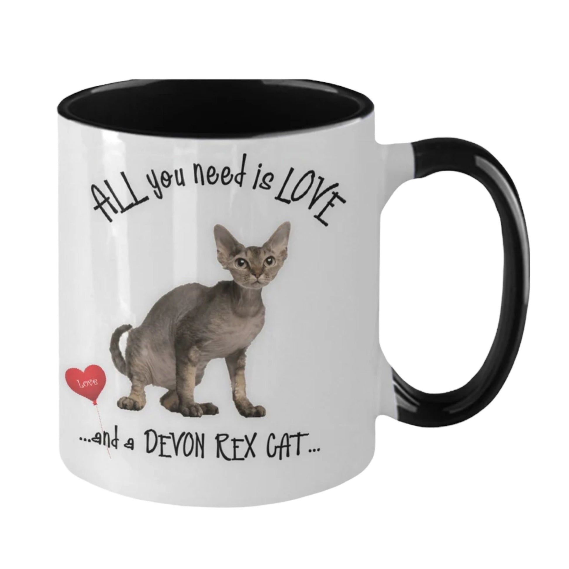 Devon Rex Cat Mug Makes Every Sip Special for Cat Lovers