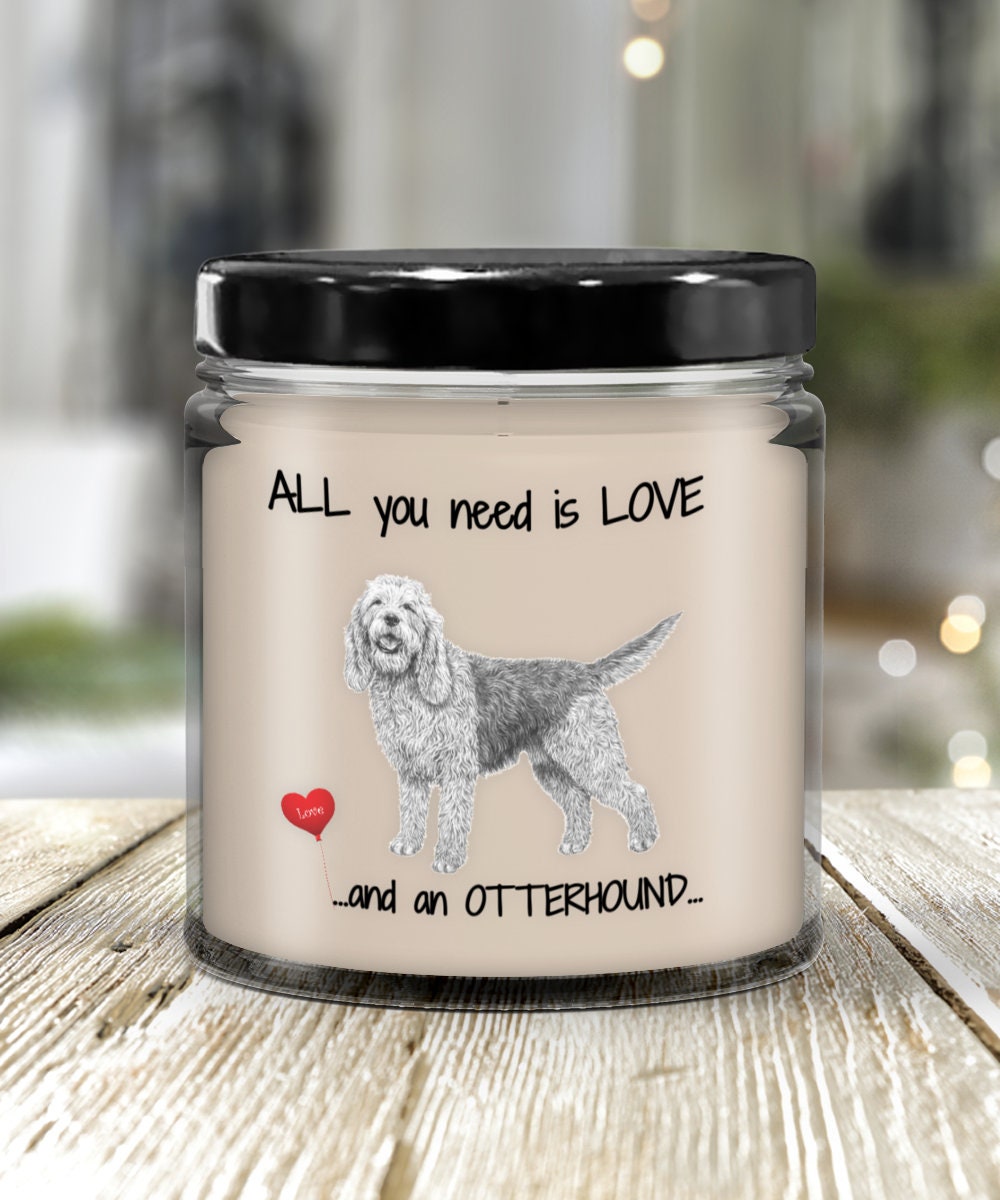Otterhound Dog Lover Candle Gift Adds Warmth and Charm