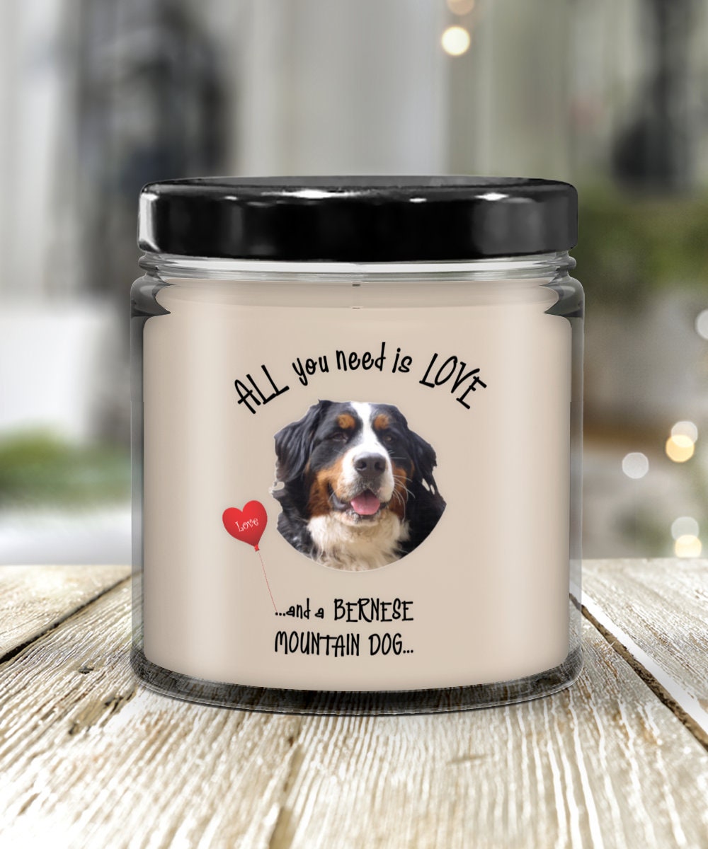Bernese Mountain Dog Candle Gift for Dog Lovers and Home Decor