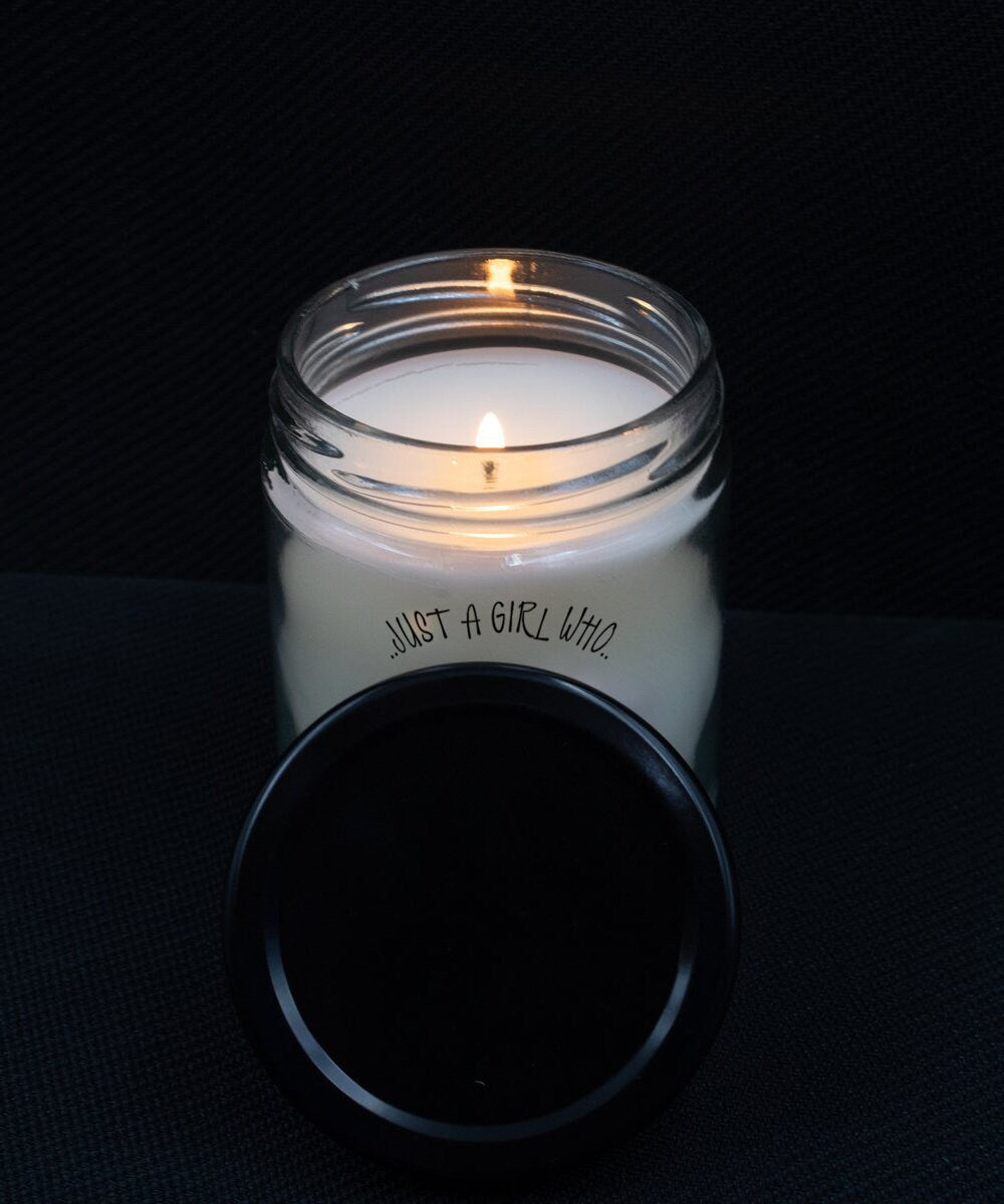 Owl Candle Gift for Mom or Daughter Just a Girl Who Loves Owls