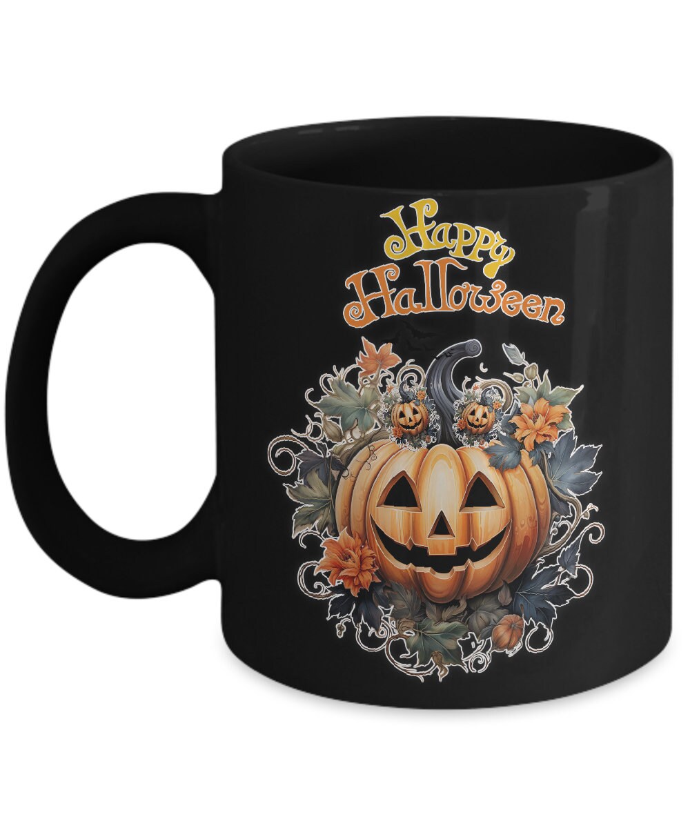 Celebrate Halloween with a Happy Halloween Pumpkin Coffee Mug
