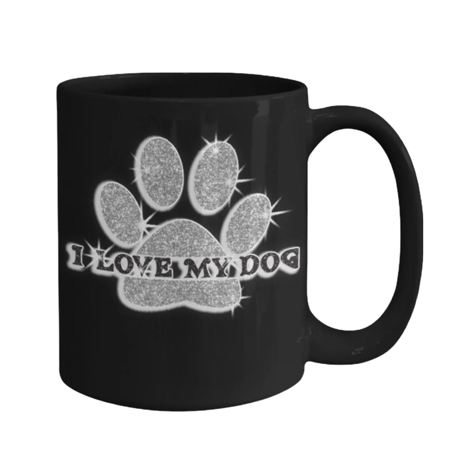 Show your love for dogs with this I Love My Dog coffee mug