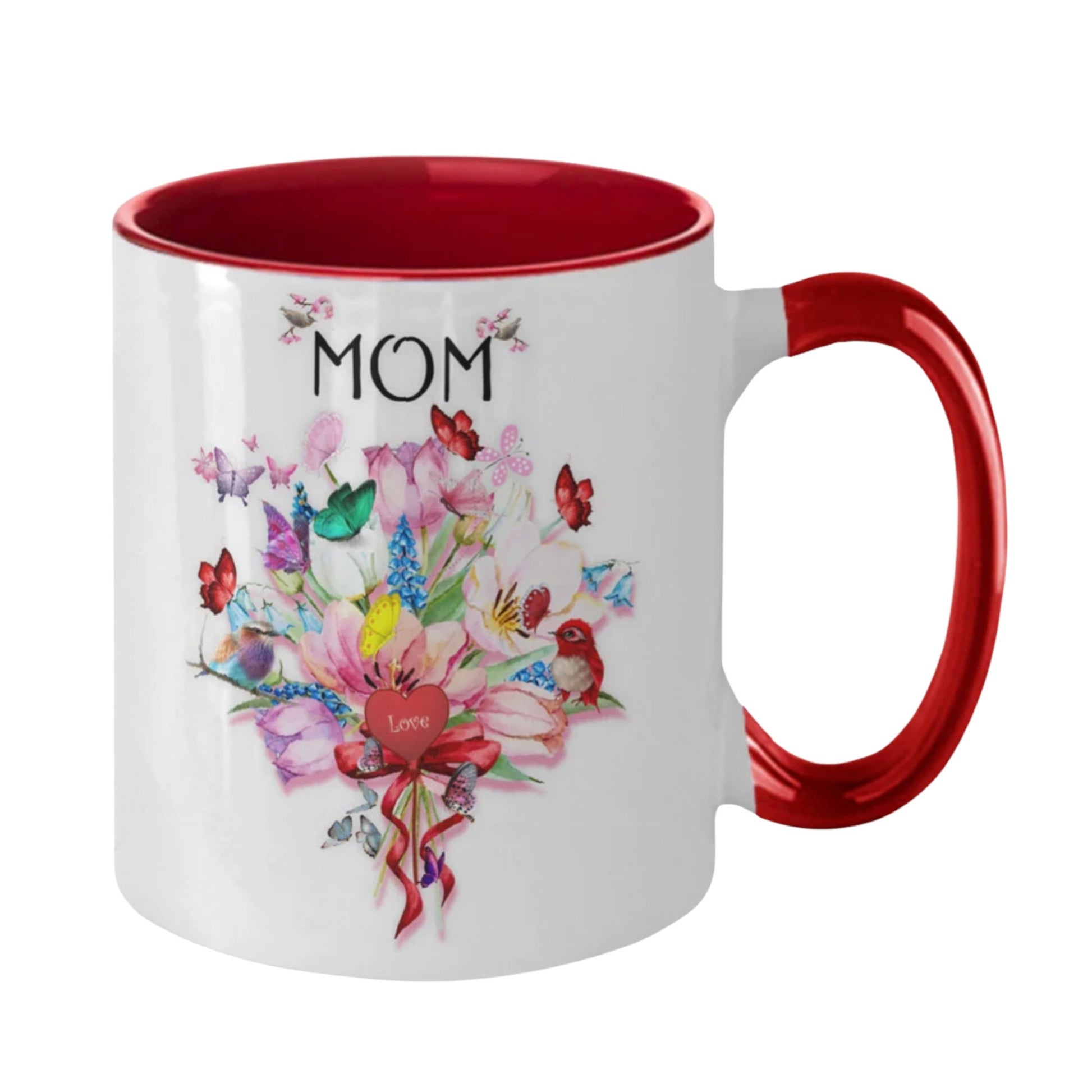 Mom Coffee Mug with Floral Design Perfect Mothers Day Gift