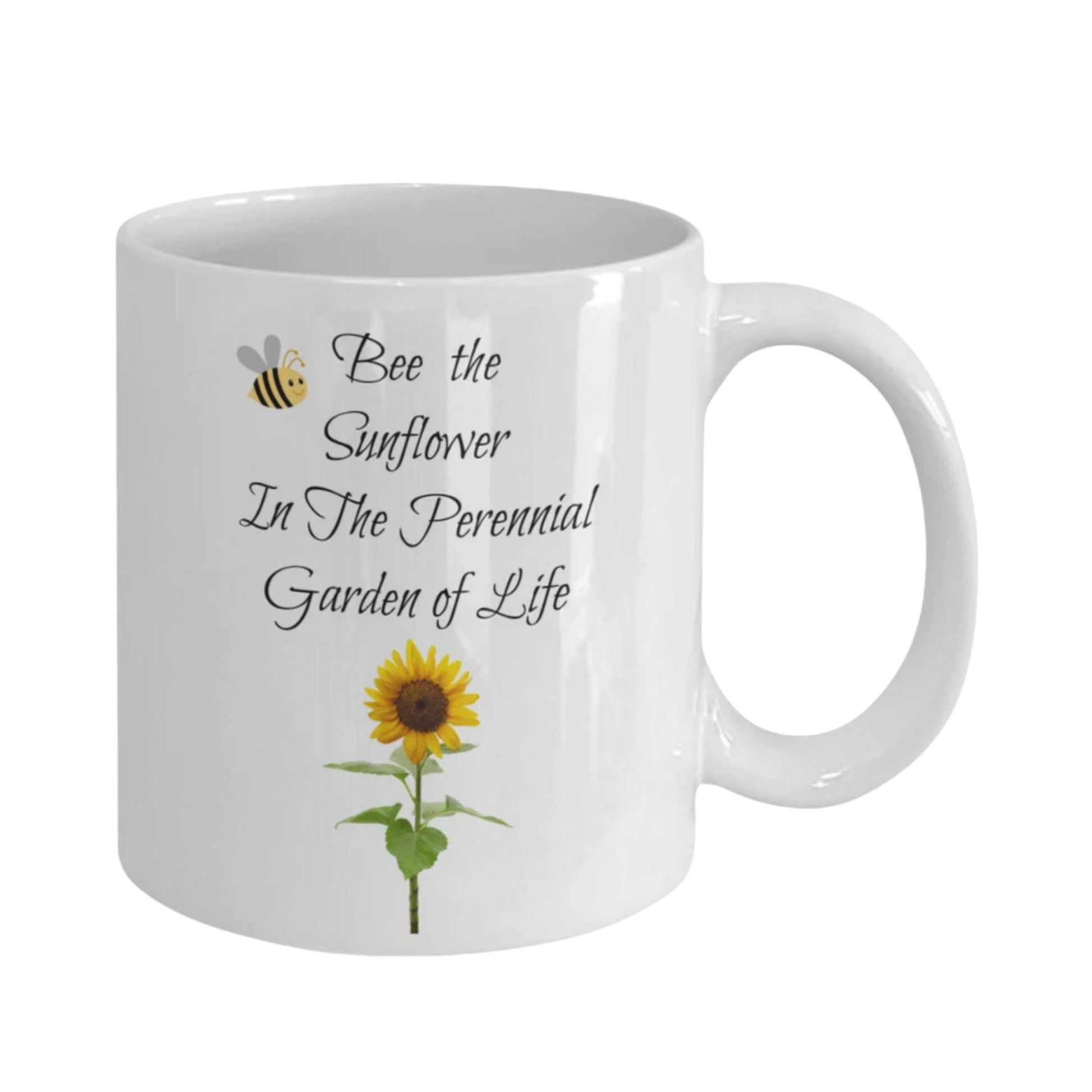Flower Mug with Sunflower Design Perfect Gift for Mom