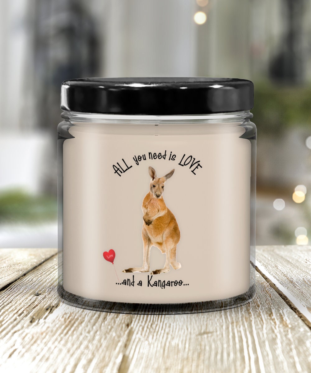 All you need is love and a kangaroo candle gift