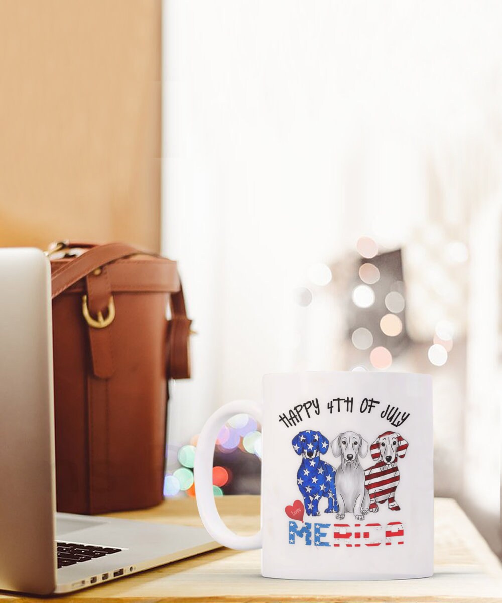 Happy 4th of July Mug Patriotic Gift I Love America USA
