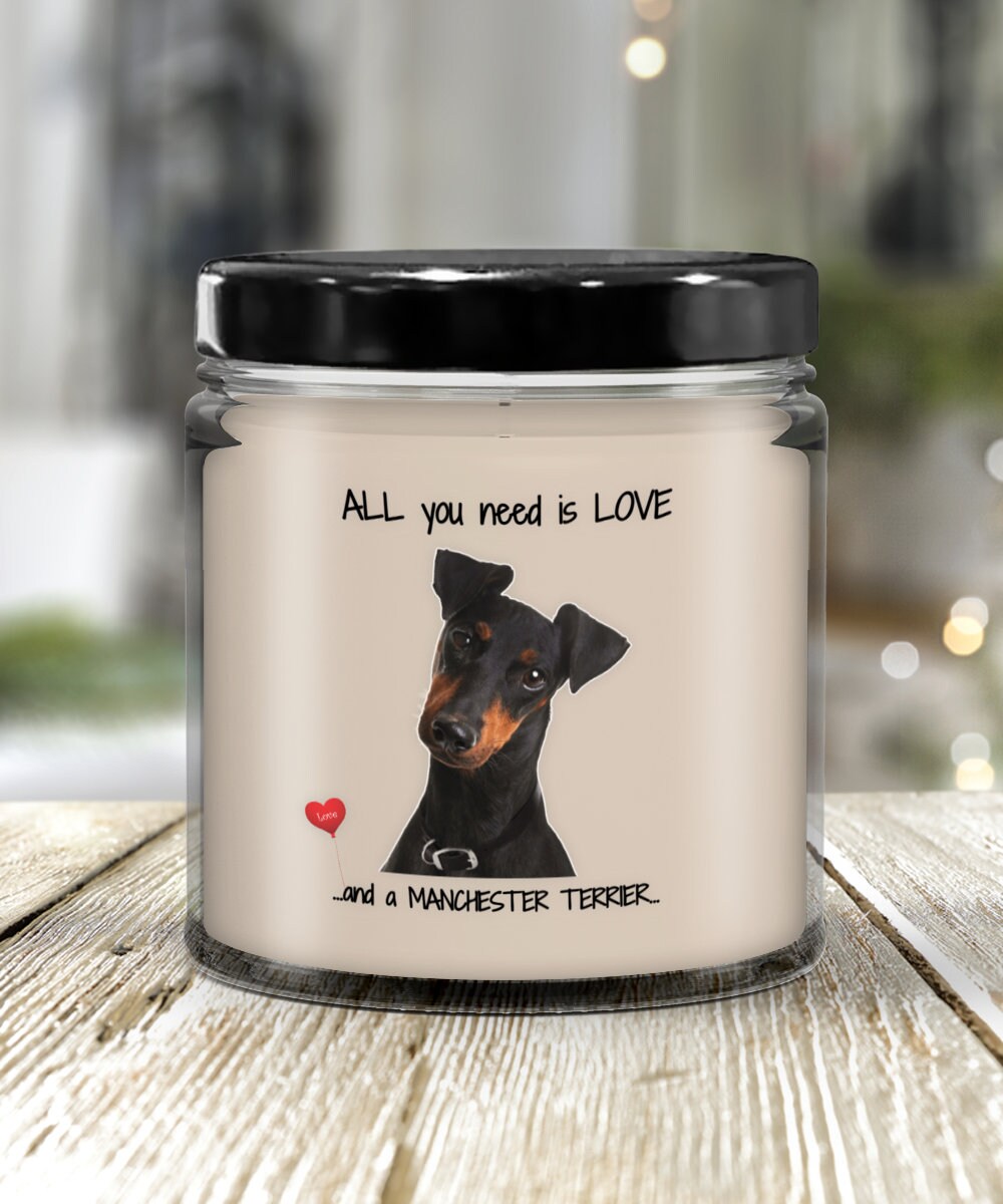 Manchester Terrier Dog Lover Dog Mom Candles