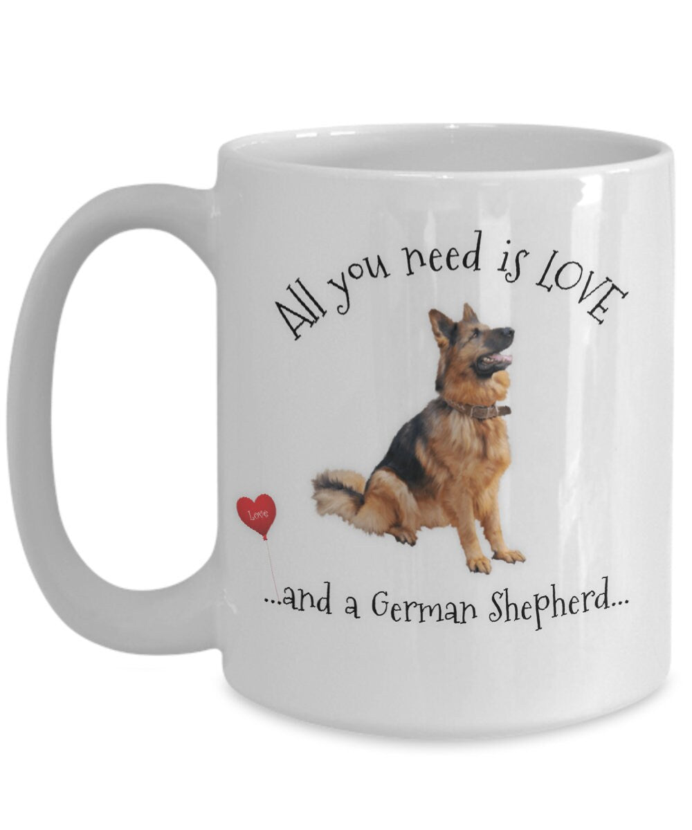 German Shepherd Coffee Mug for Dog Lovers and Gift Givers