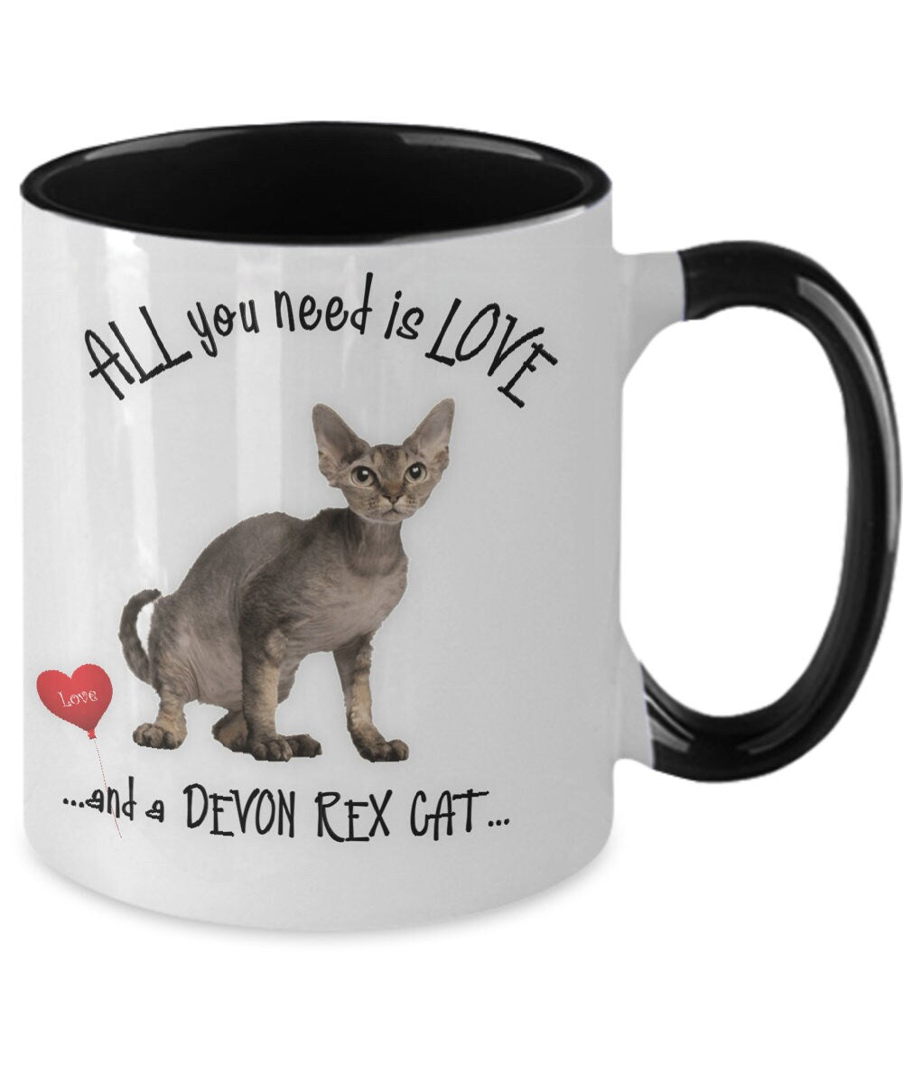 Devon Rex Cat Mug Makes Every Sip Special for Cat Lovers
