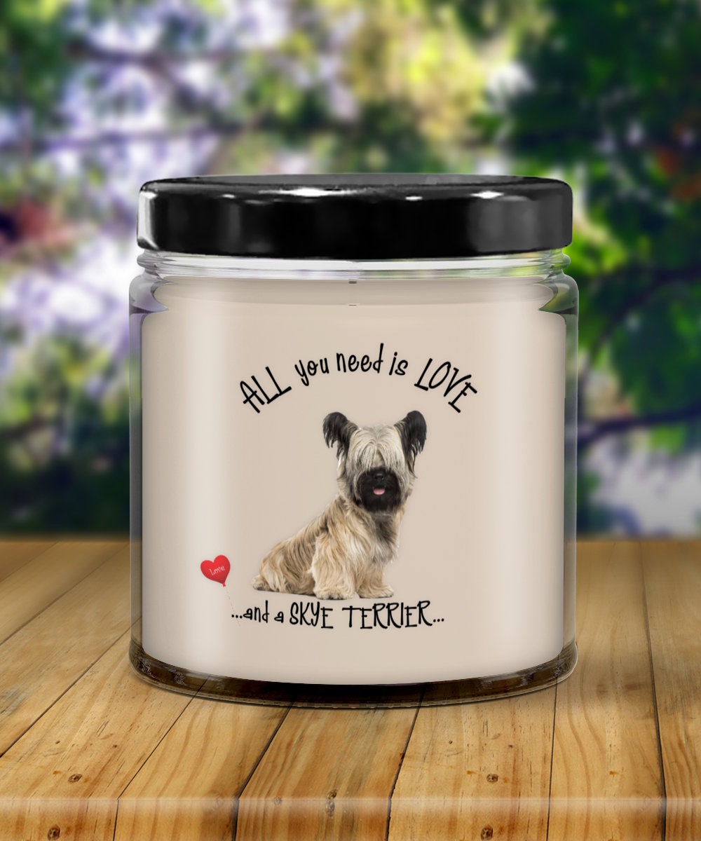 Skye Terrier Candle - Gift for Dog Moms and Dog Lovers