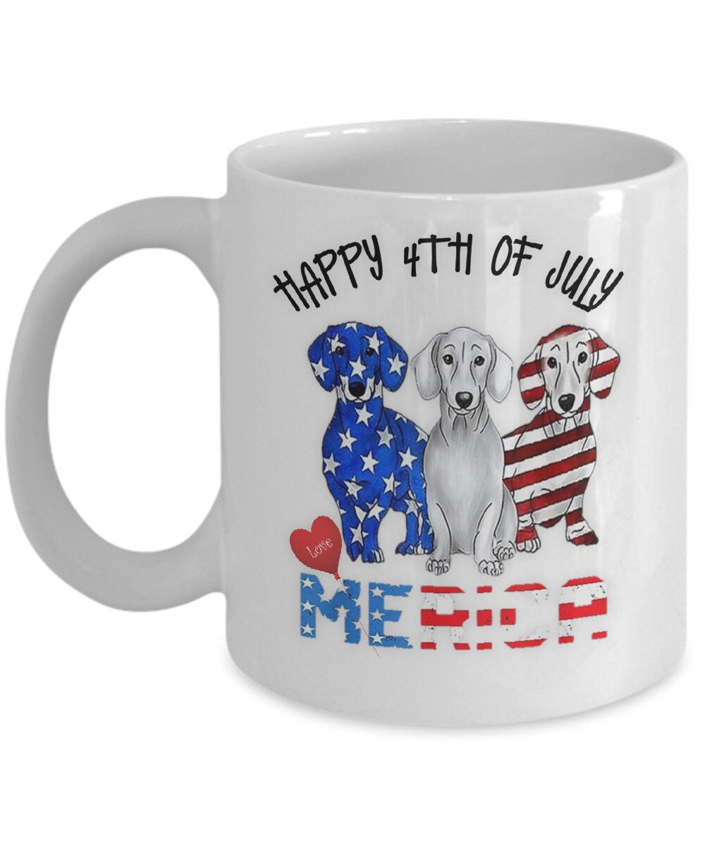 Happy 4th of July Mug Patriotic Gift I Love America USA