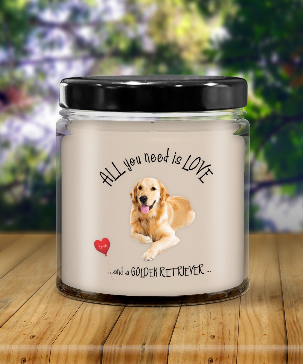Golden Retriever Dog Candle for Pet Lovers and Dog Moms