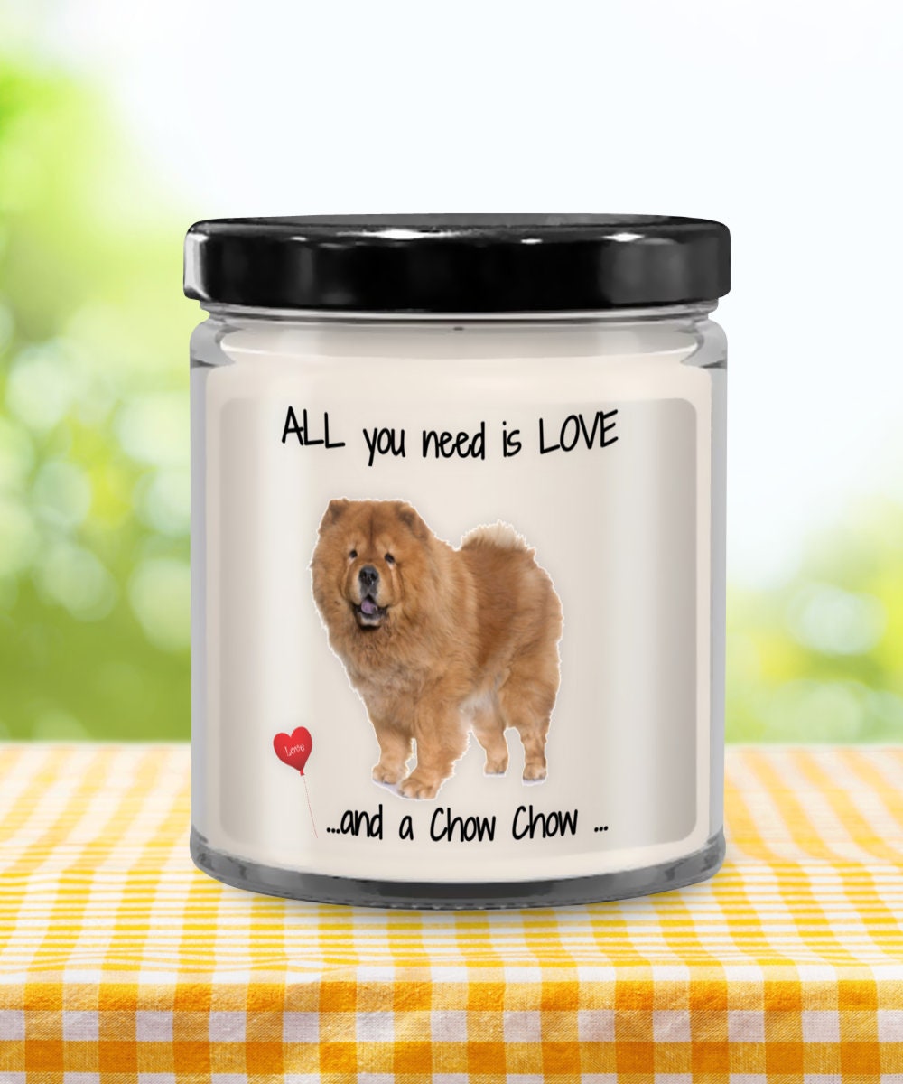 Chow Chow Dog Candle Gift Brings Comfort and Love to Any Home