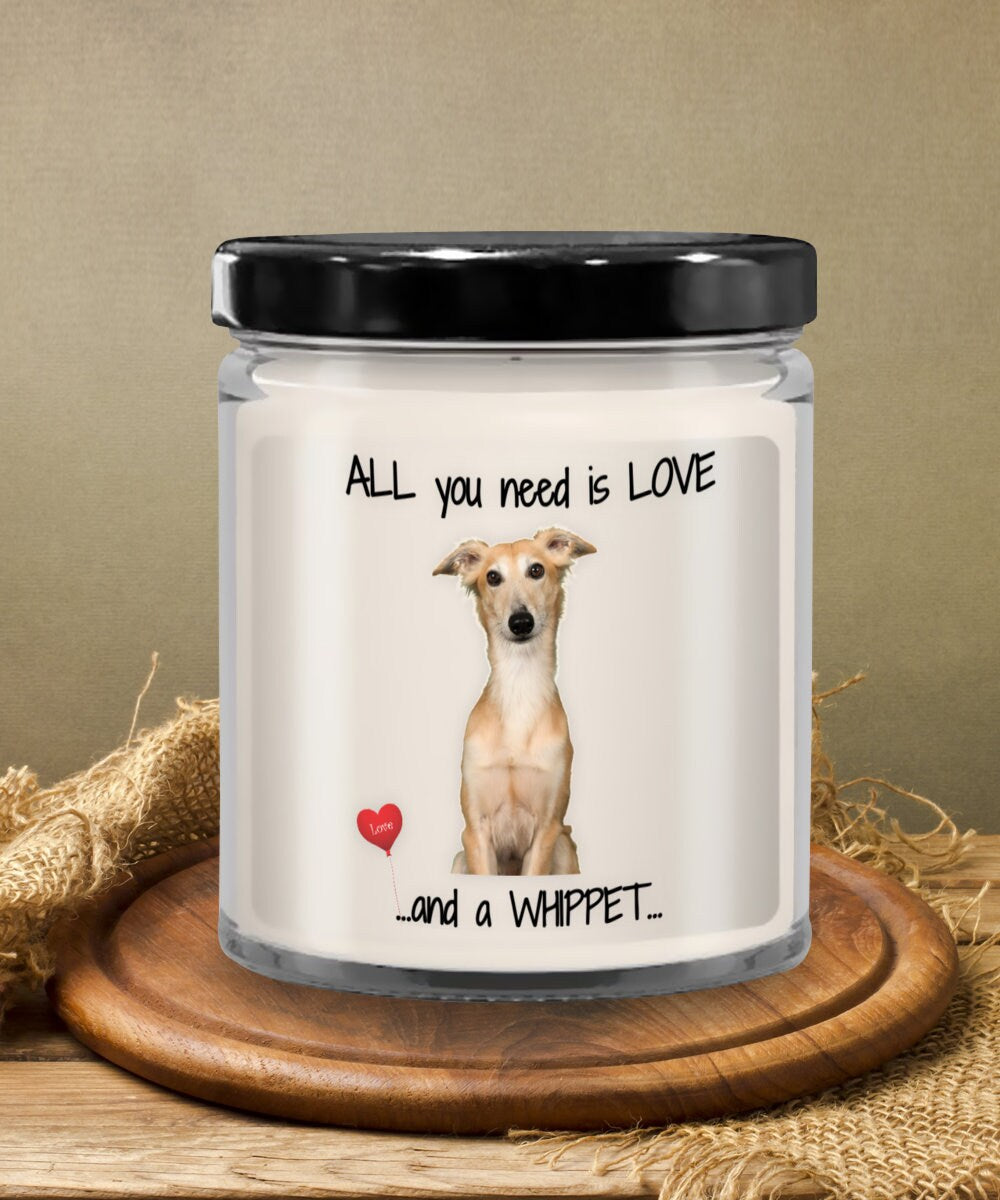 Whippet Dog Candle Gift Brings Love and Light to Any Home