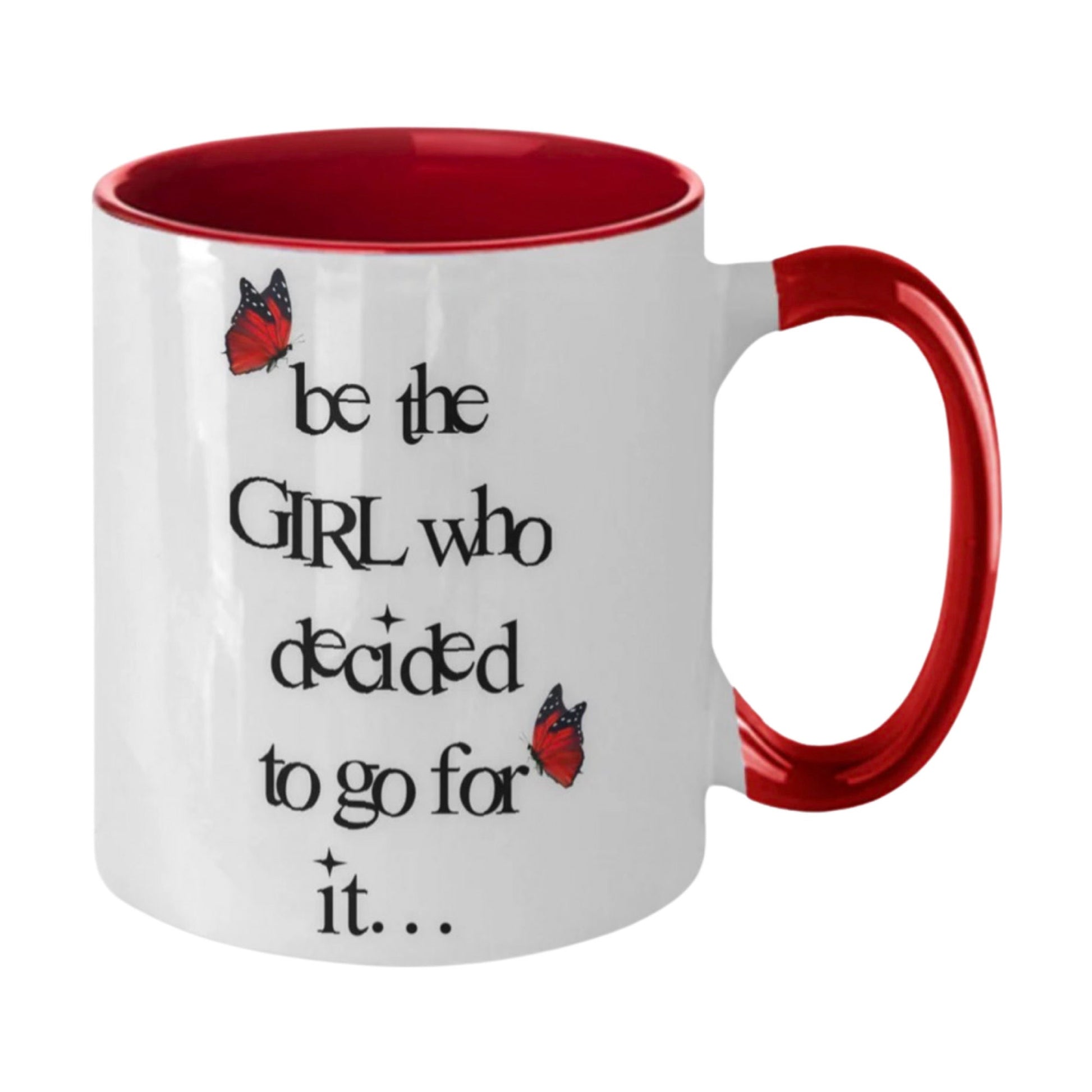 Life quote mug with go for it inspirational graduation gift