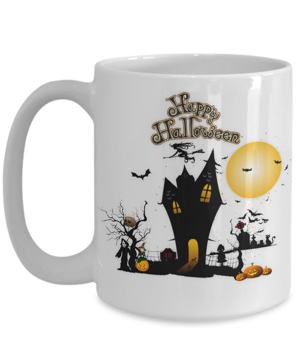 Celebrate Halloween with a Spooky Happy Halloween Coffee Mug