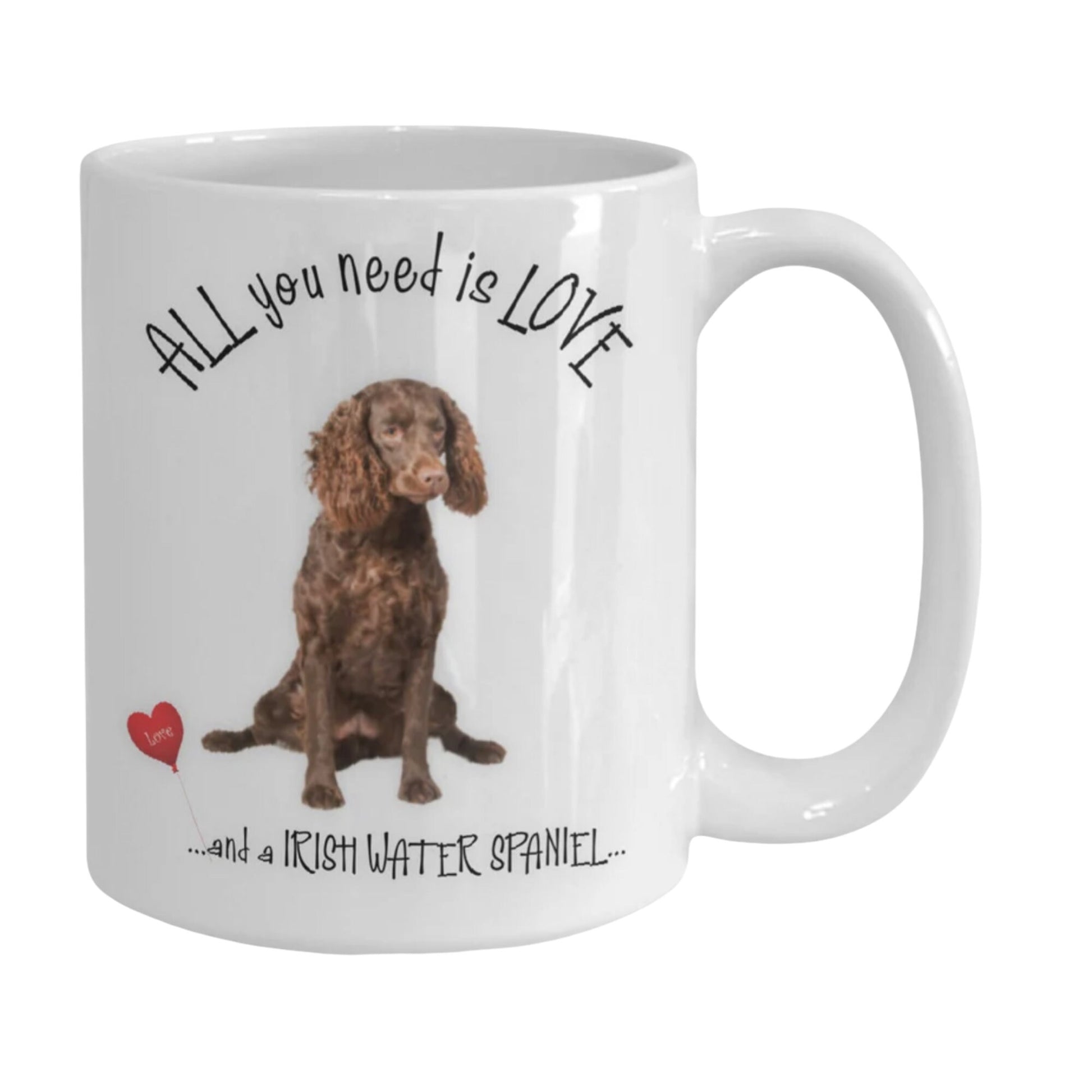 All You Need Is Love Irish Water Spaniel Tea Mug Gift