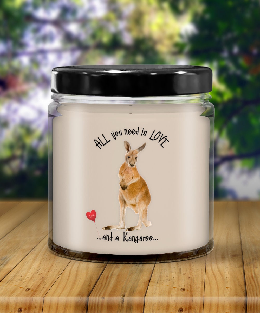 All you need is love and a kangaroo candle gift