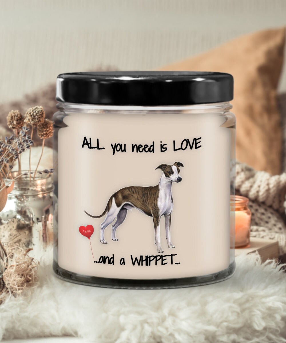Whippet Dog Candle – Thoughtful Gift for Dog Moms & Whippet Lovers