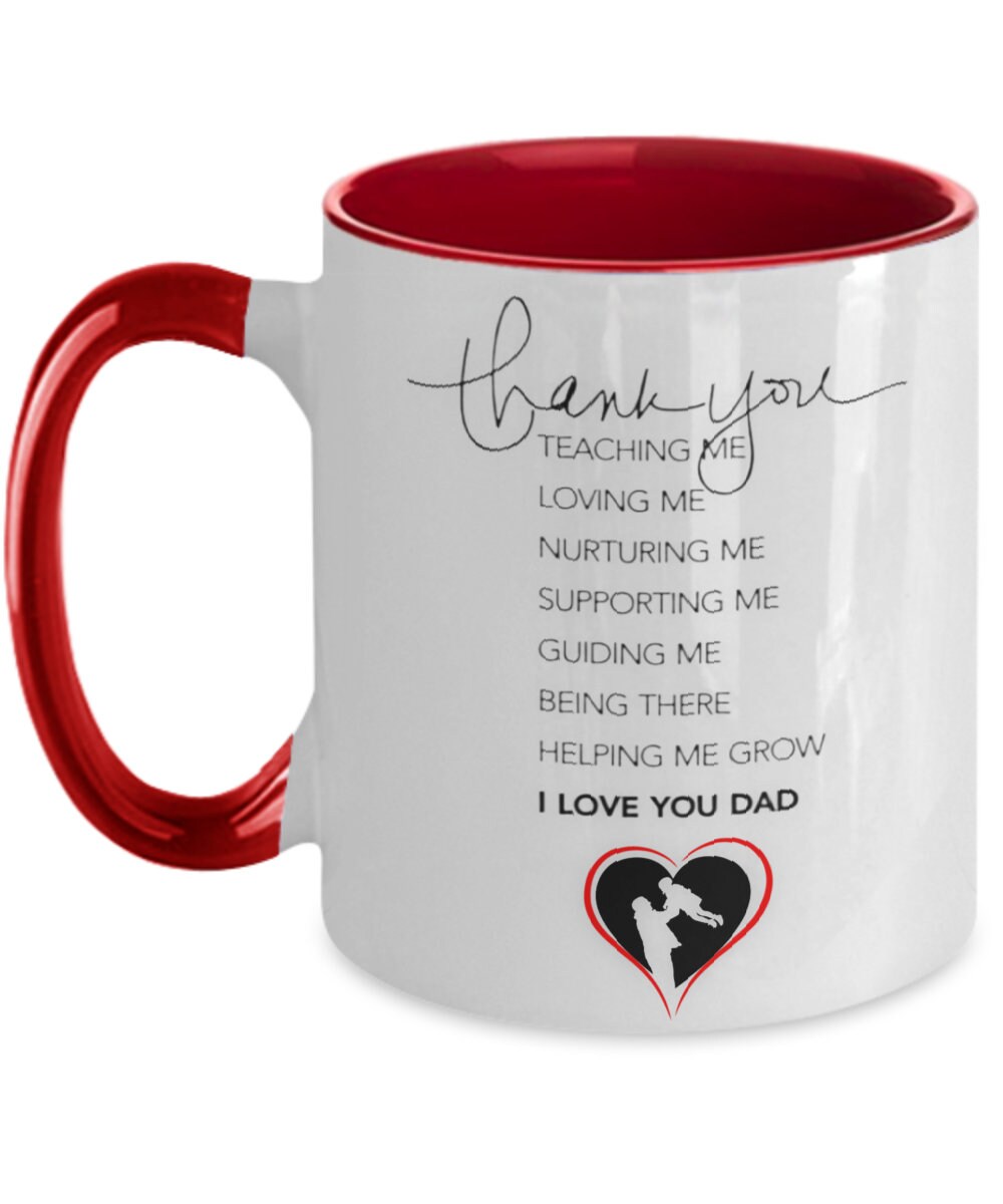 Thank you, Dad mug perfect Father’s Day gift, from daughter or mom