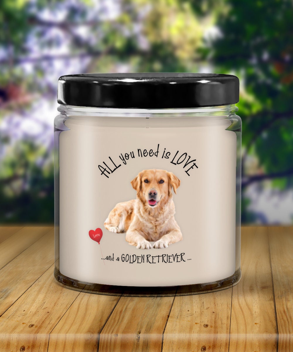 Golden Retriever Candle Gift for Dog Lovers and Pet Owners