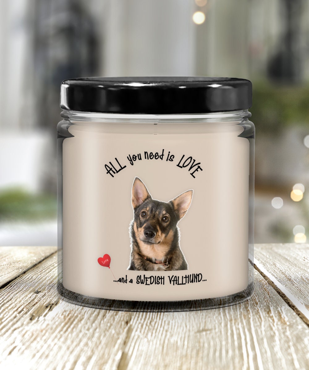 All you need is love and a Swedish Vallhund candle