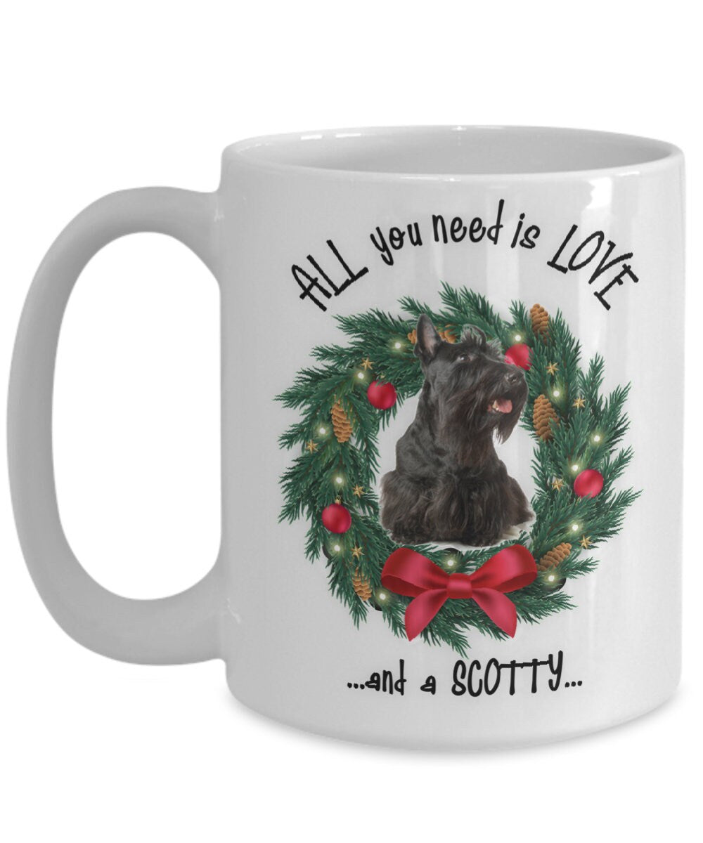 All you need is love and a Scotty ceramic coffee mug