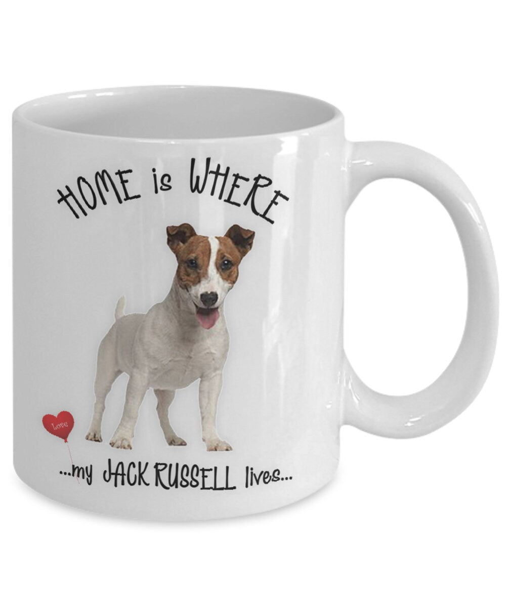 Home is where my Jack Russell lives coffee mug gift