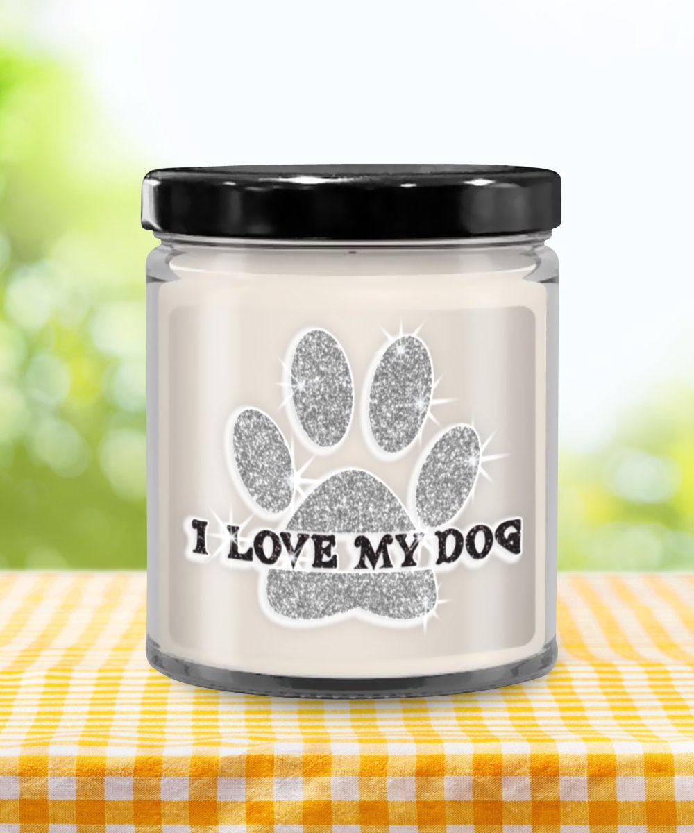 I Love My Dog Candle Makes a Perfect Gift for Dog Lovers