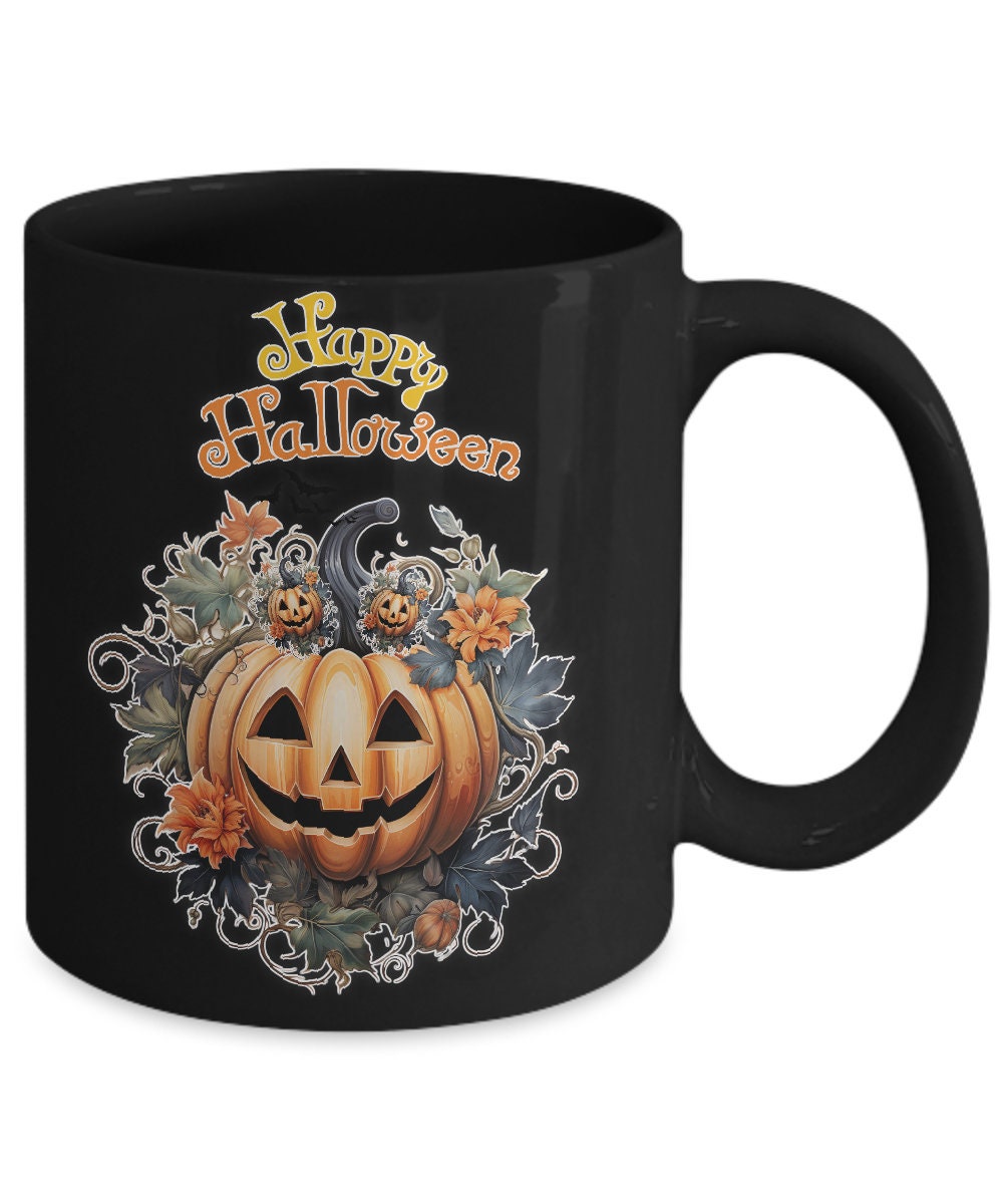Celebrate Halloween with a Happy Halloween Pumpkin Coffee Mug