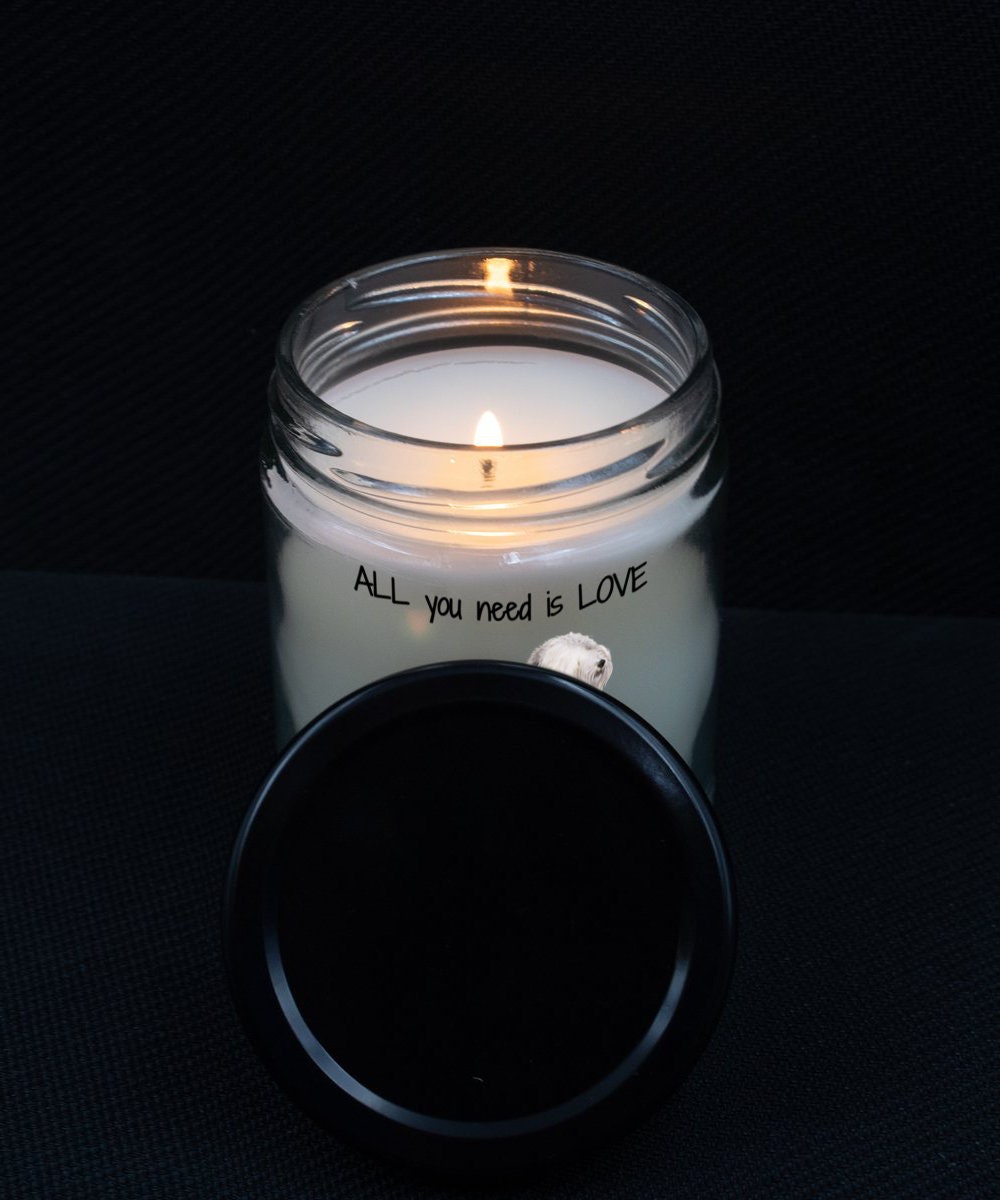 Old English Sheepdog Candle Unique Gift for Dog Lovers
