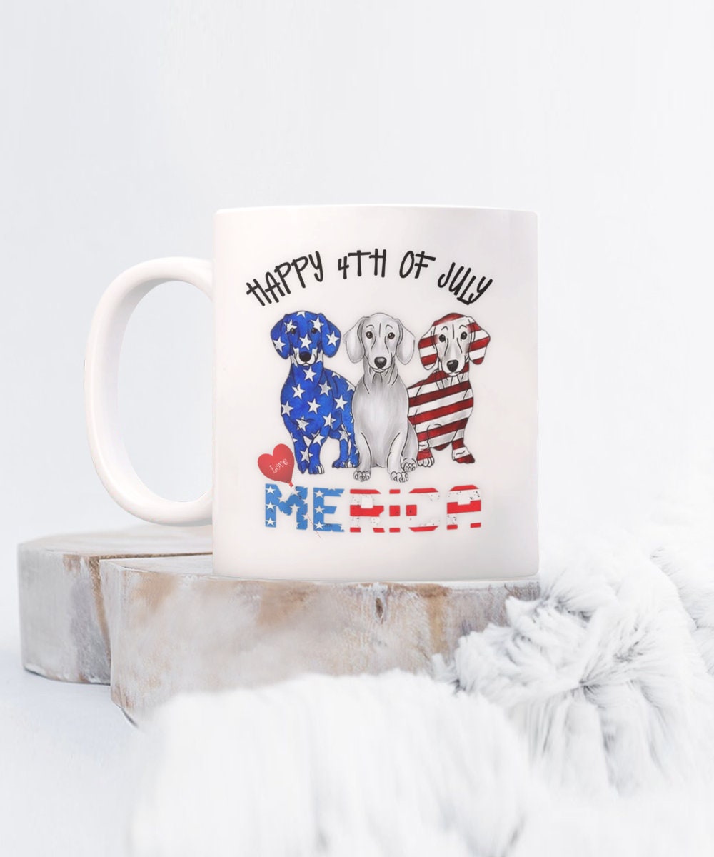 Happy 4th of July Mug Patriotic Gift I Love America USA