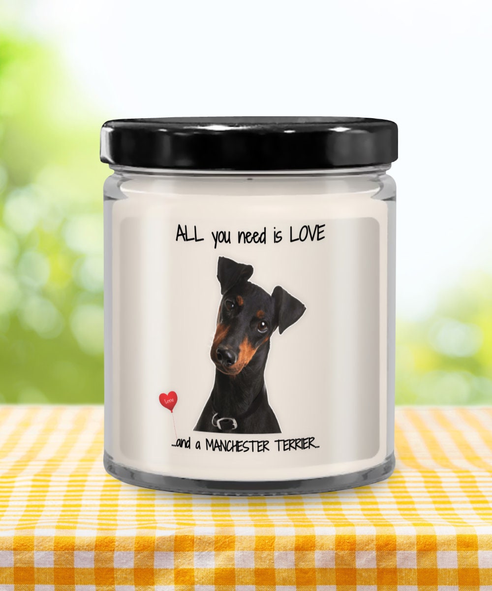 Manchester Terrier Dog Lover Dog Mom Candles
