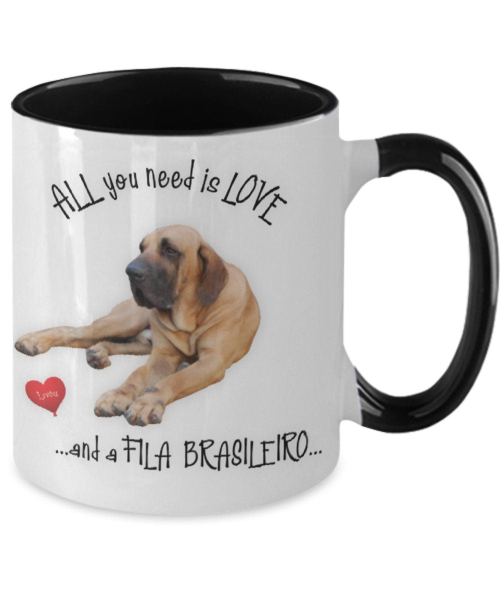 Show your love for your Fila Brasileiro with this unique dog mug