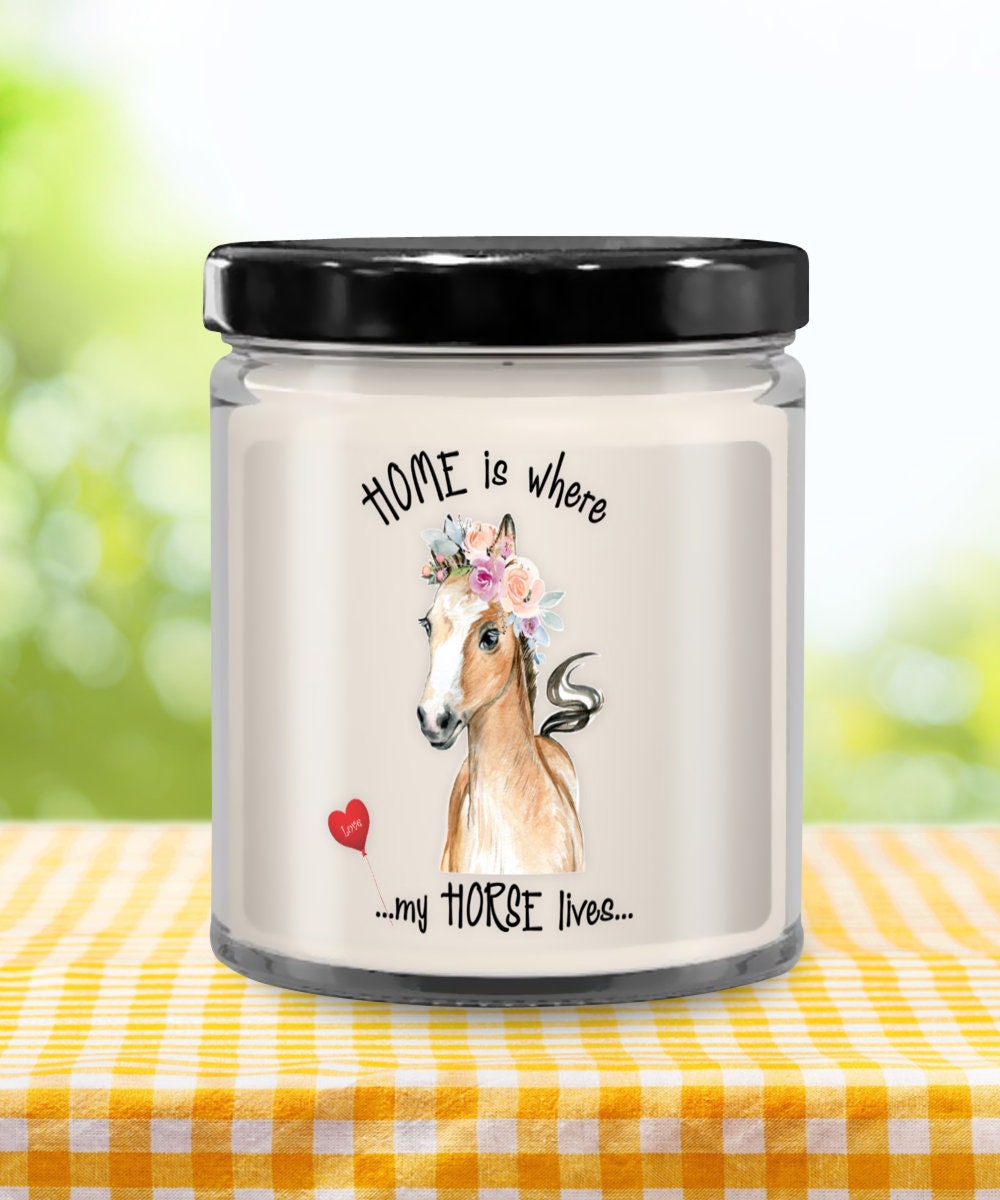 Home Is Where My Horse Lives Scented Candle Gift