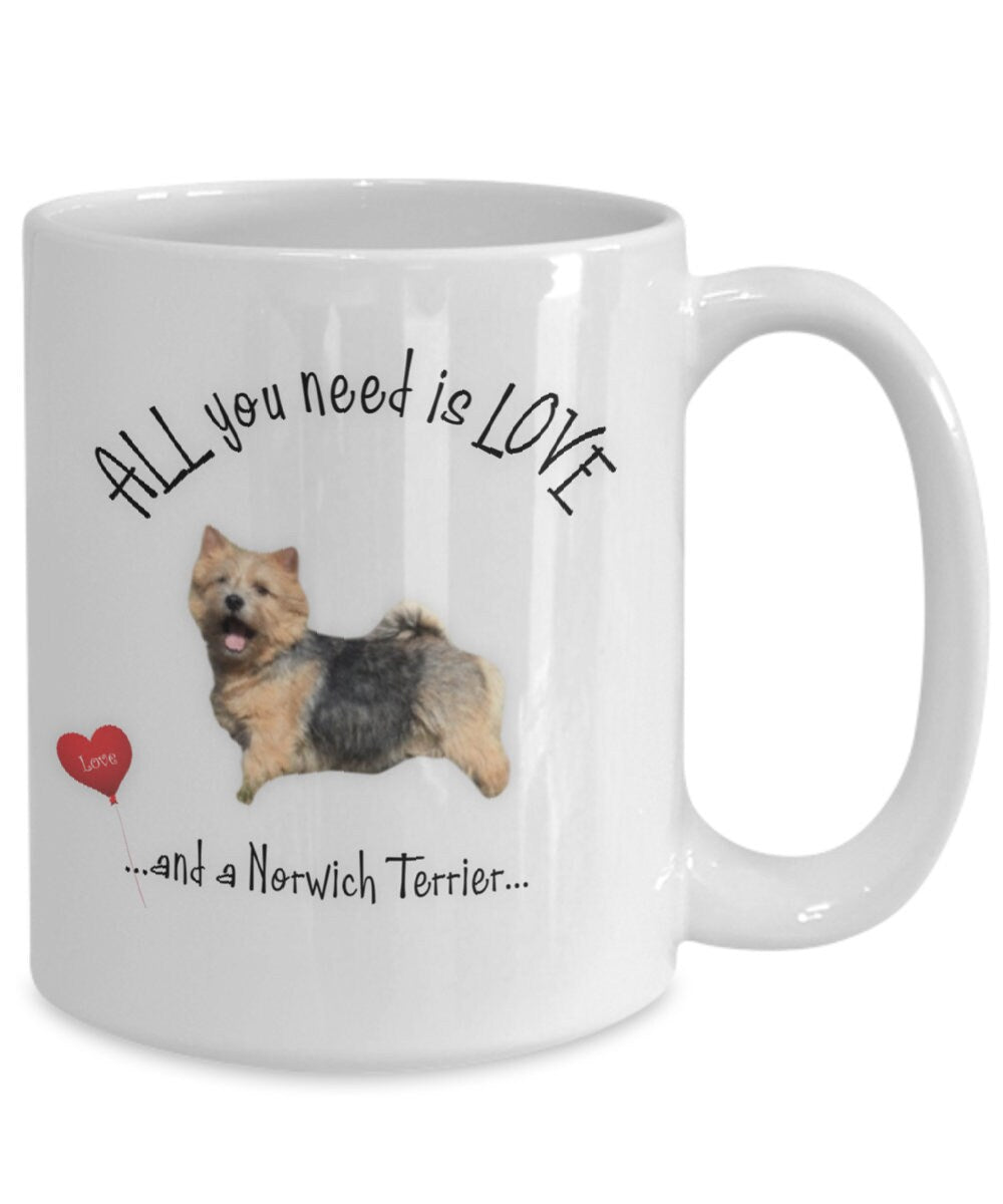 All You Need Is Love and a Norwich Terrier Mug Gift
