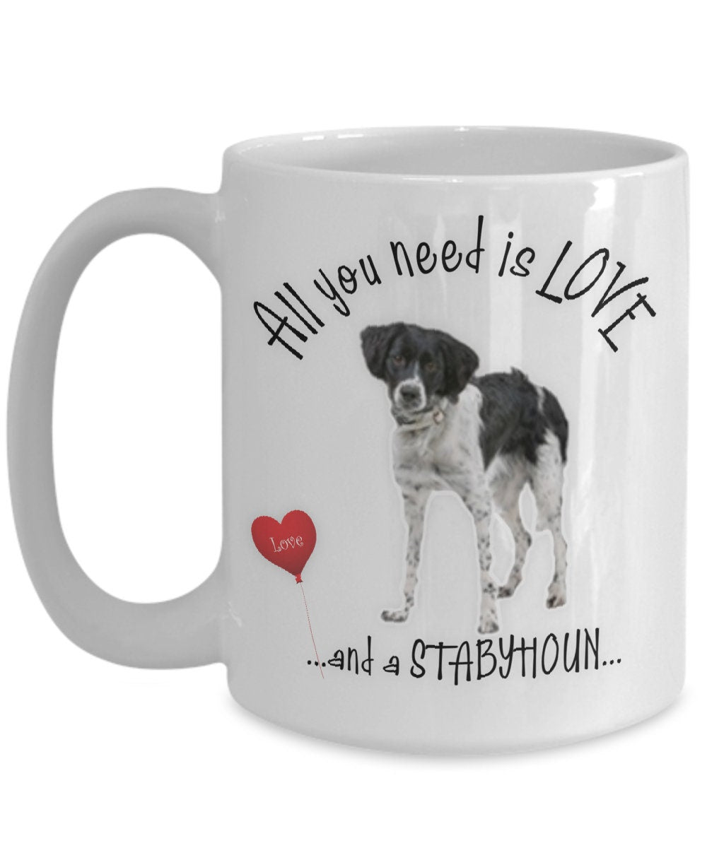Stabyoun Coffee Mug Love Gift for Dog Lovers and Pet Owners