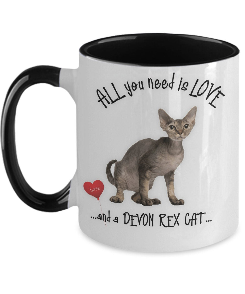 Devon Rex Cat Mug Makes Every Sip Special for Cat Lovers