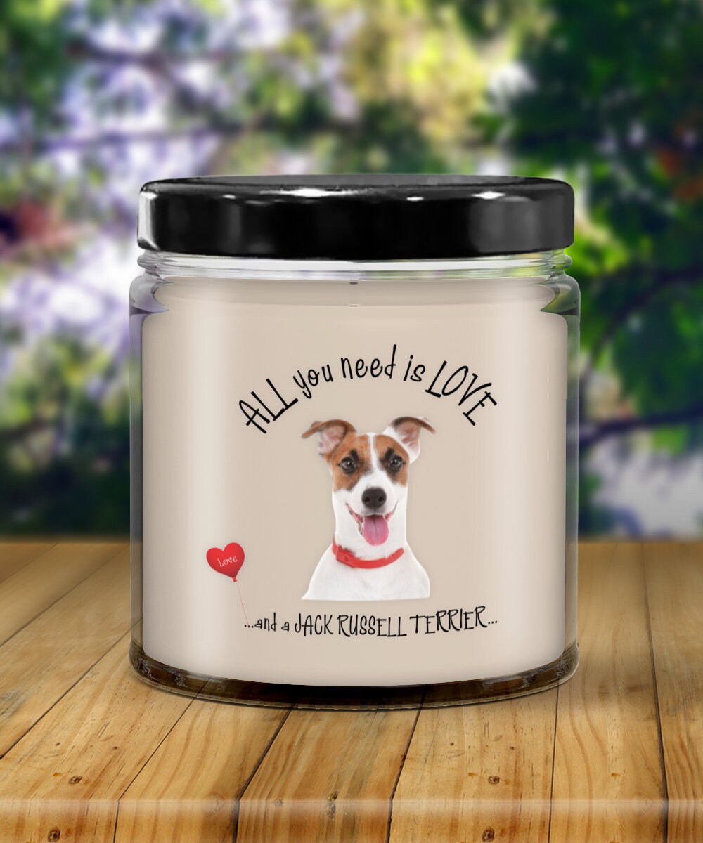 All You Need Is Love Jack Russell Terrier Dog Candle Gift