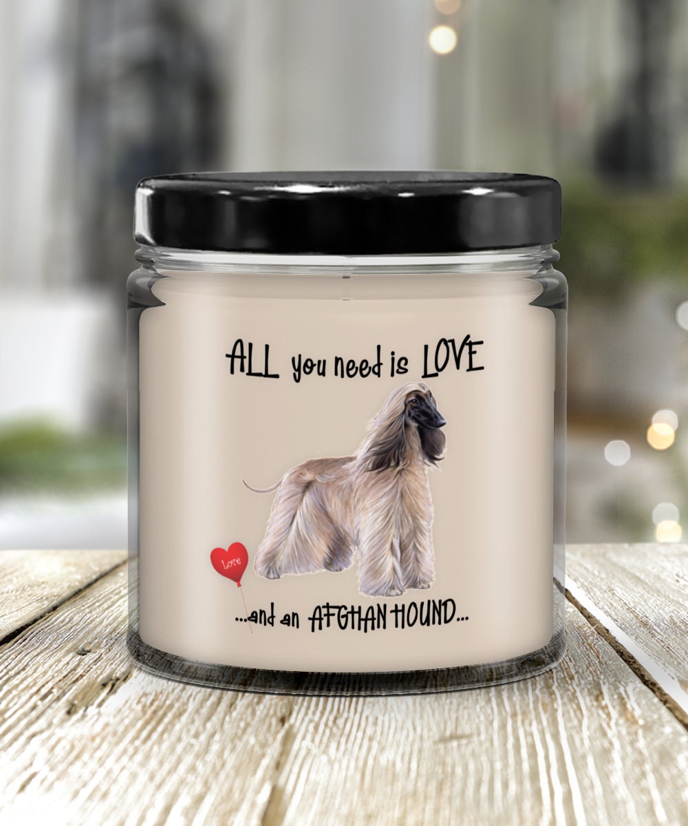 Afghan Hound Candle Makes a Unique Gift for Dog Lovers