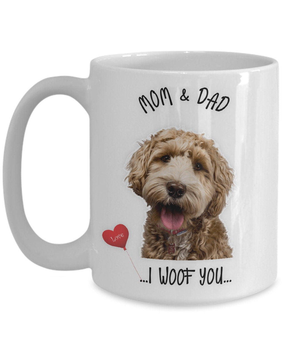 Lagotto Romagnolo Dog Mug I Woof You Gift for Mom and Dad