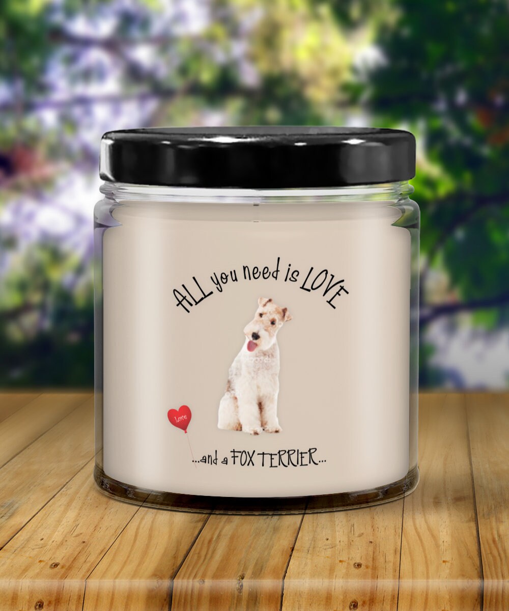 I love my Fox Terrier candle