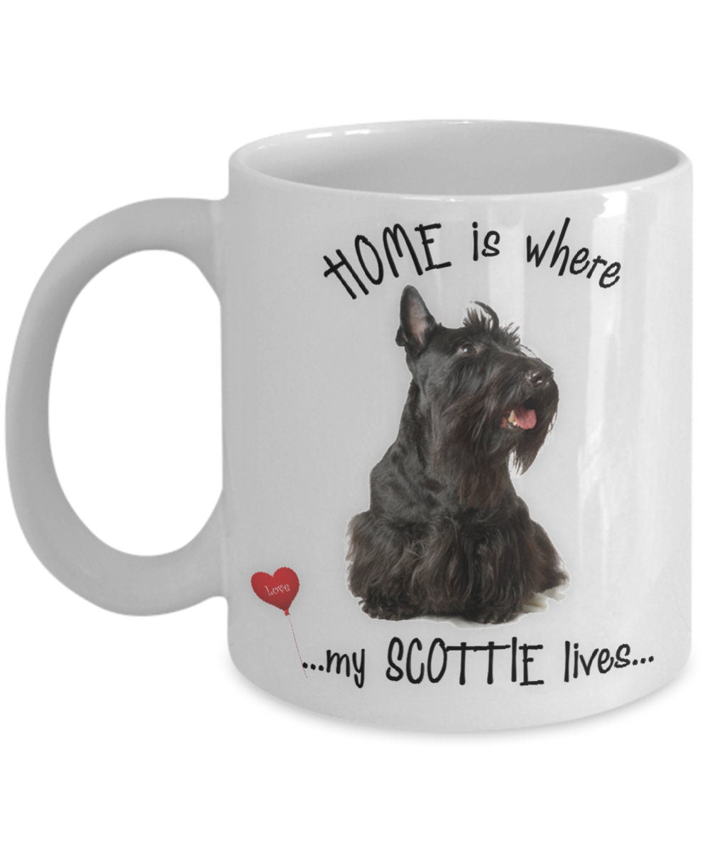 Home Is Where My Scottie Lives Coffee Mug Gift