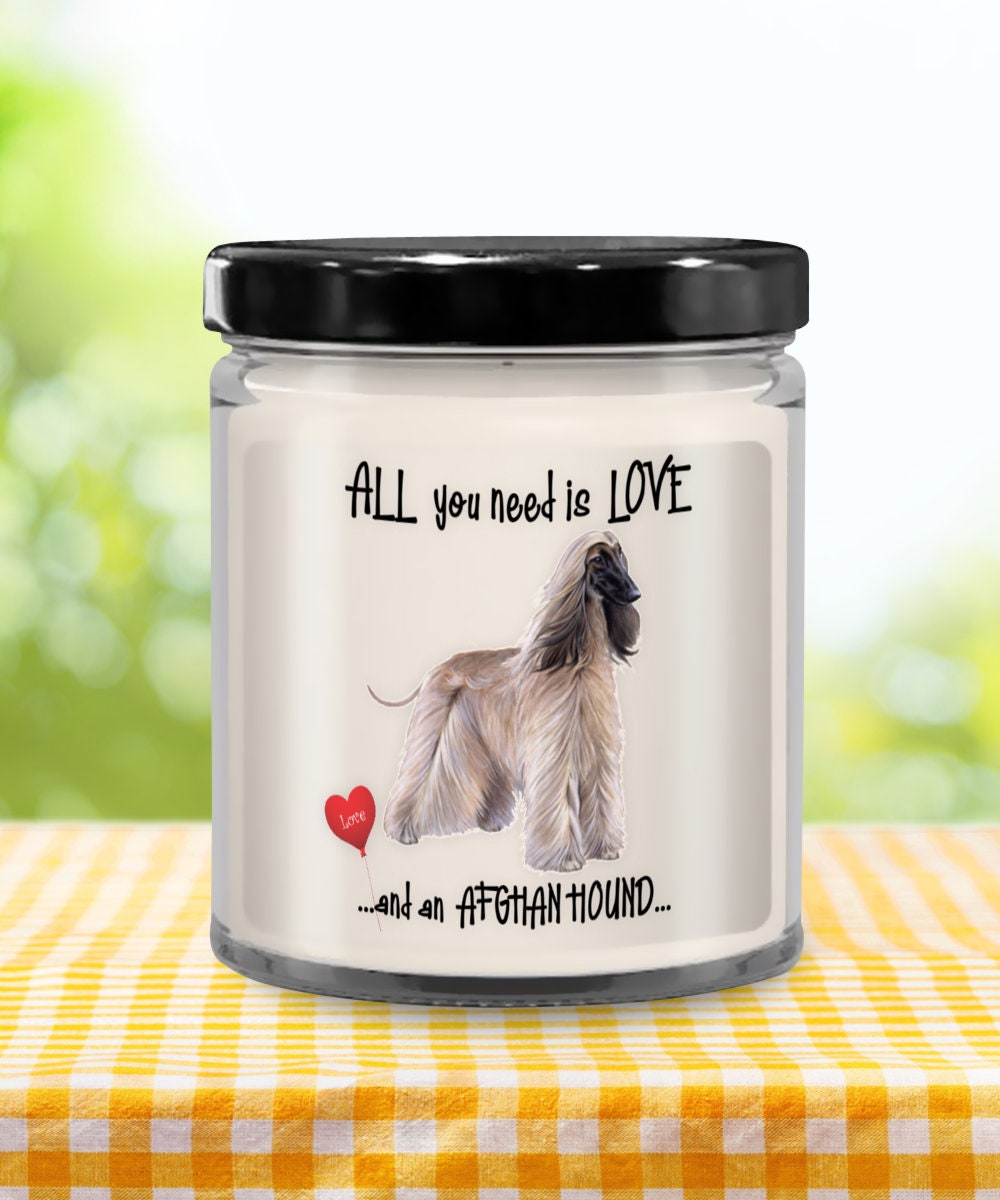 Afghan Hound Candle Makes a Unique Gift for Dog Lovers