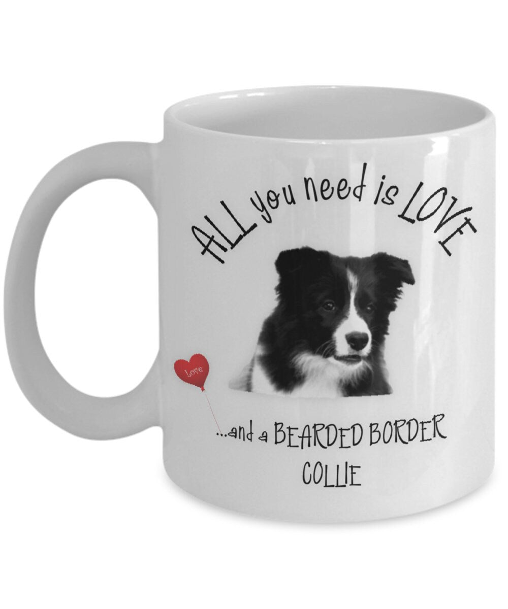 All You Need Is Love Border Collie Dog Mom Coffee Mug Gift