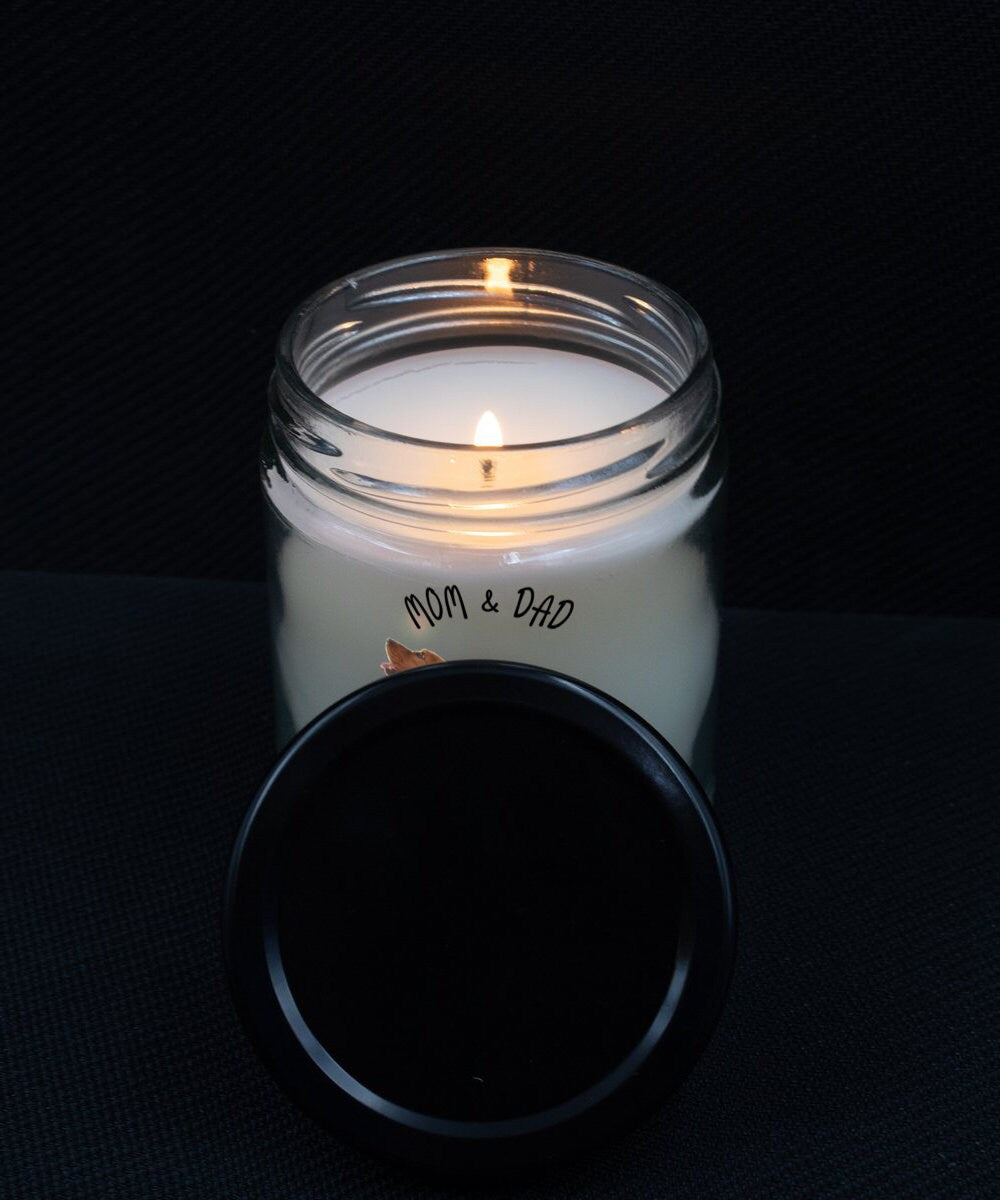 Cocker Spaniel Dog Candle I Woof You Vanilla Gift for Mom and Dad