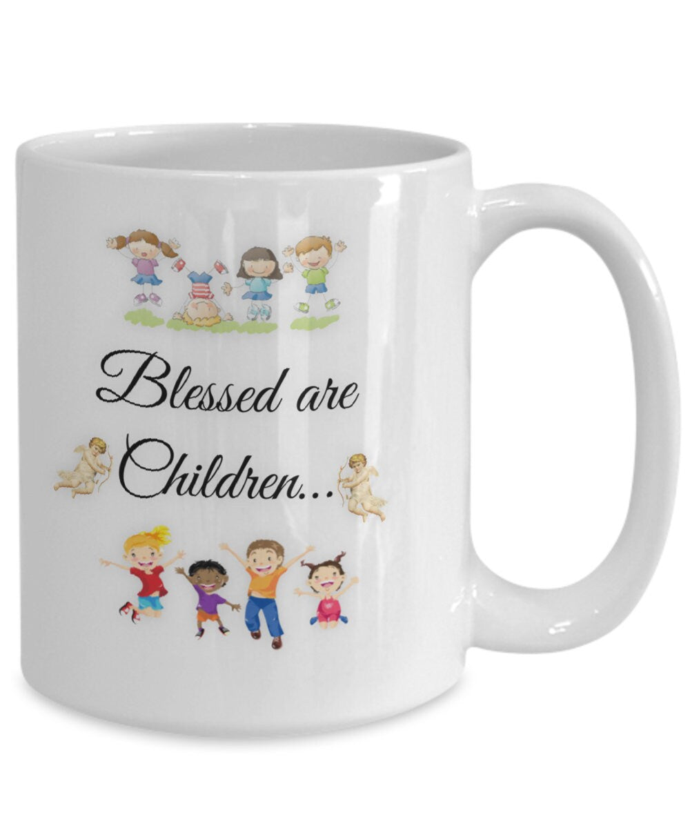 Blessed Children Mug Makes a Heartfelt Family or Mom Gift