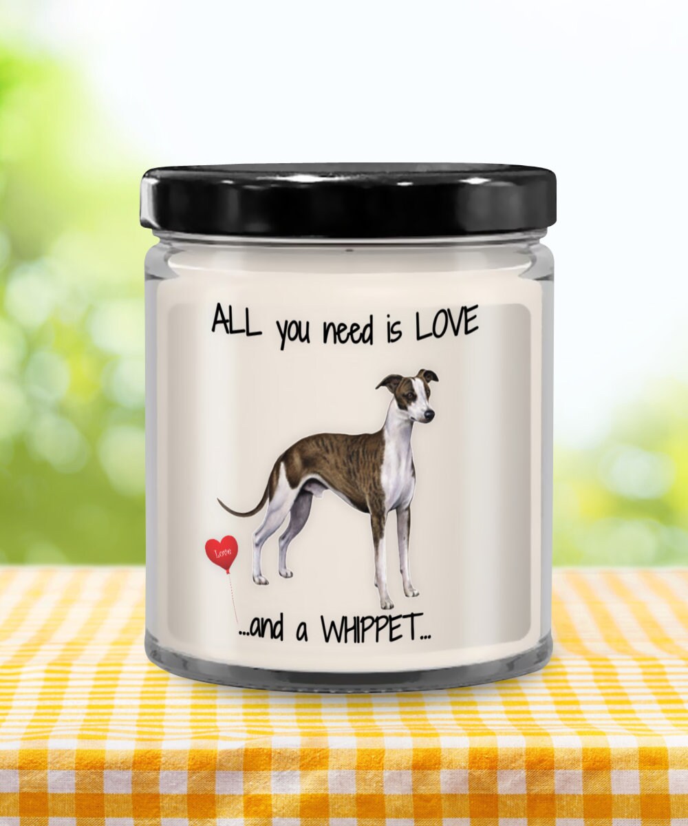 Whippet Dog Candle – Thoughtful Gift for Dog Moms & Whippet Lovers