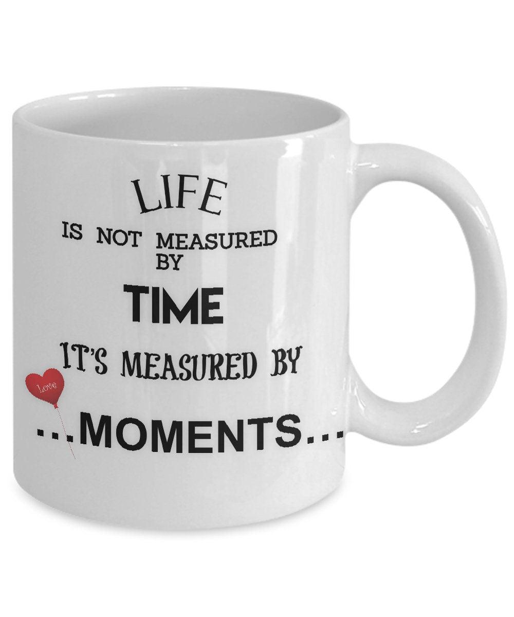 Life Quote Mug Ceramic Gift Inspirational Coffee Cup for Her
