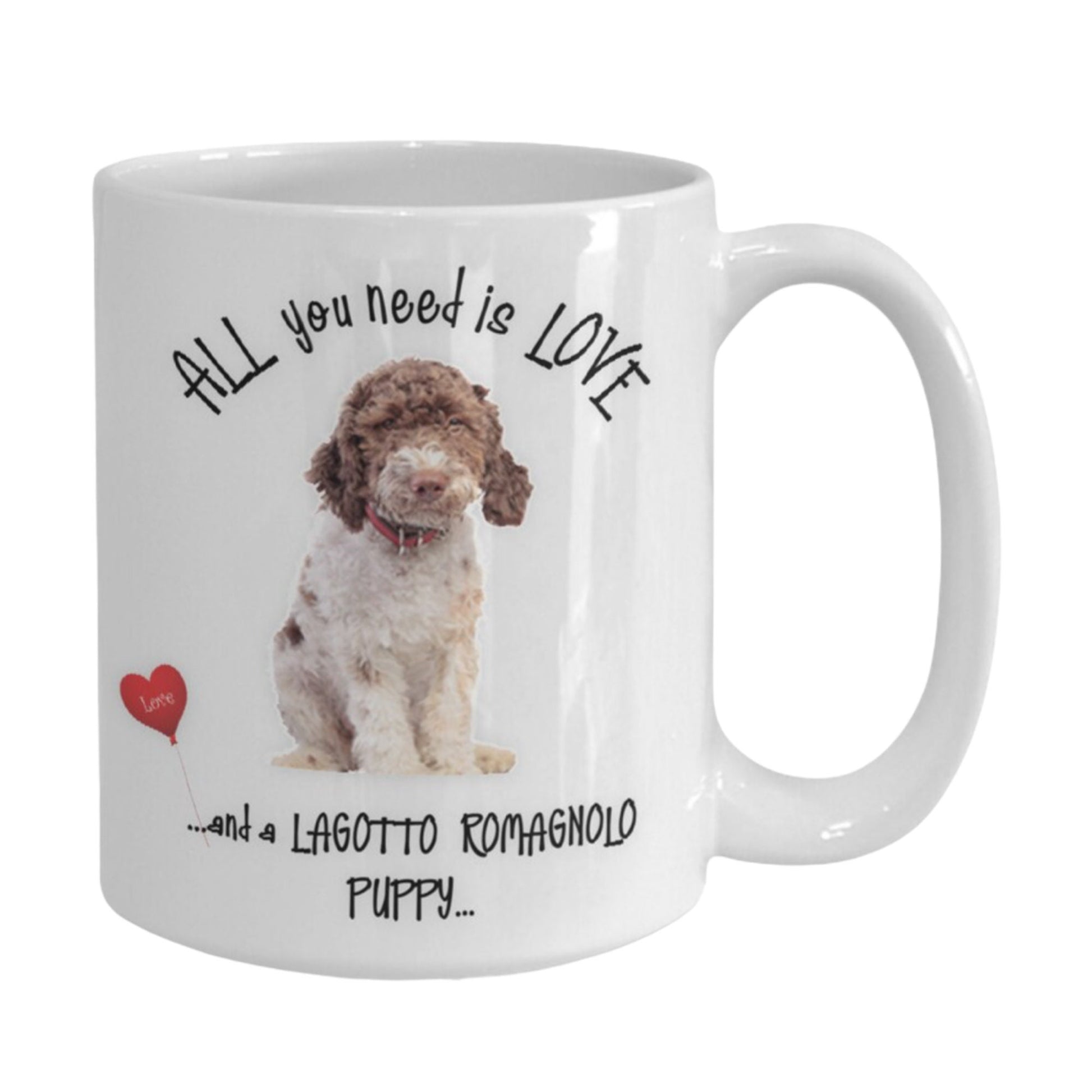 All you need is love and a Lagotto Romagnolo puppy mug